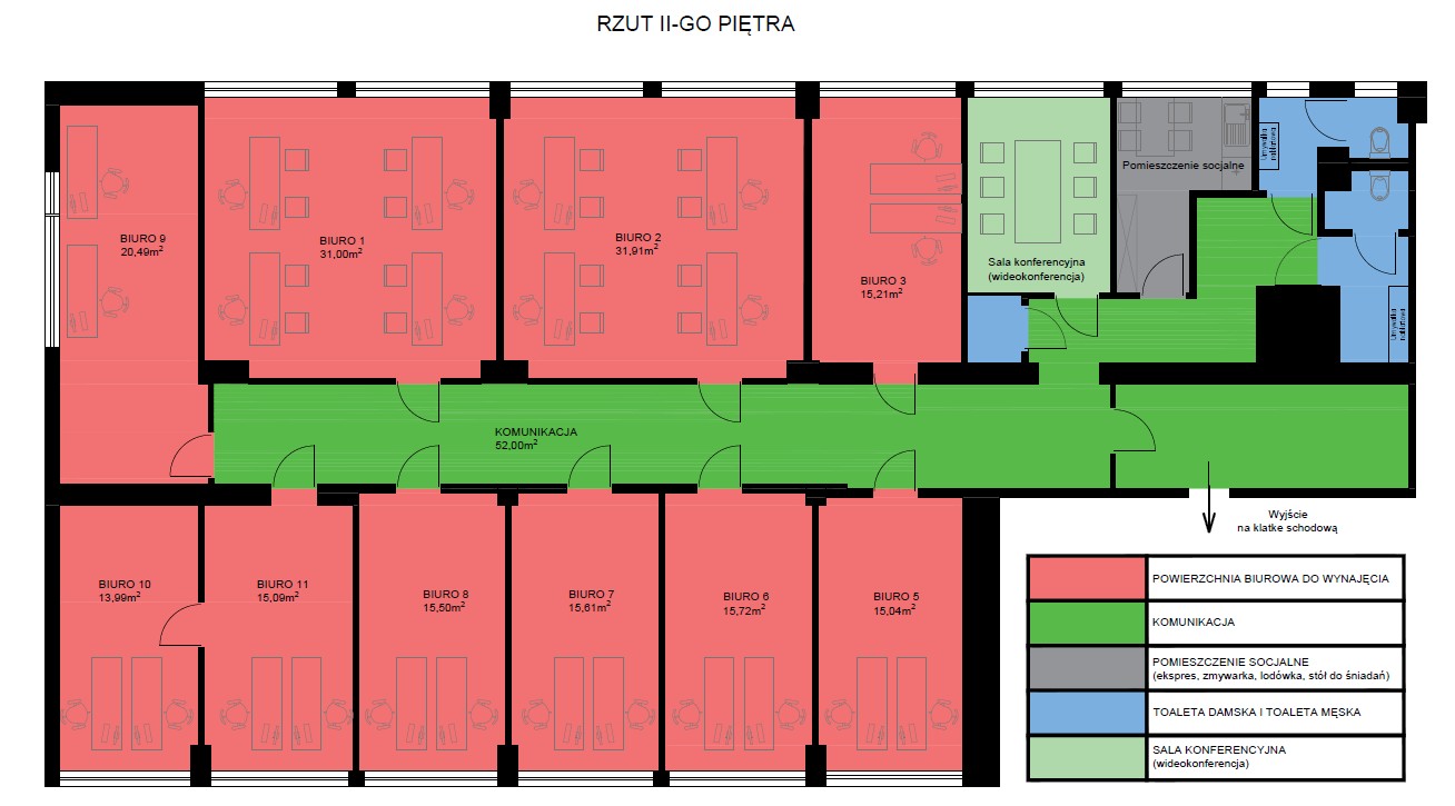 Wynajem biura 2 pietro