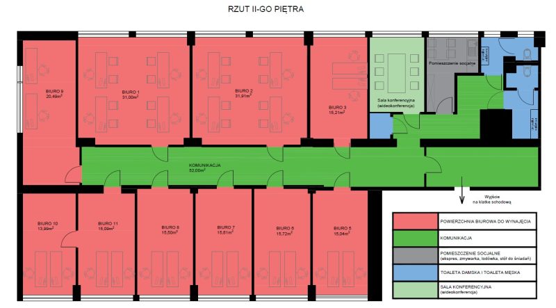 Wynajem biura 2 pietro